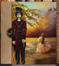 Fine Art Greeting Card "Annabel Lee." Poe inspired with wee touches of glitter  - Image 2