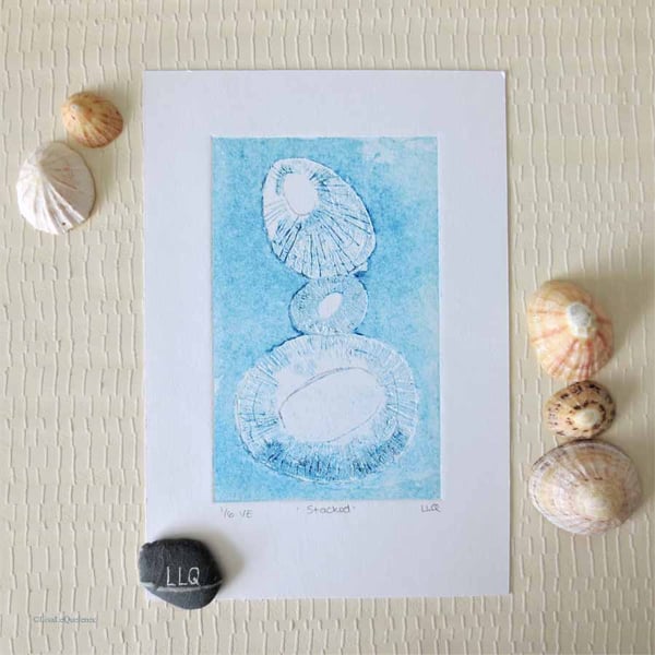 no.1 of 6 stacked limpet shells limited edition... - Folksy