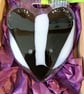 Fused glass Badger Suncatcher - Image 4