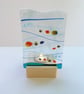 Fused Glass Tropical Fish Tealight Panel: Colorful Underwater Art - Image 2