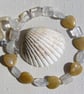 Golden Jade, Honey Quartz & Yellow Tourmaline Gemstone Beaded Necklace