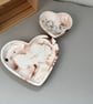 Blush Marble Heart Trinket Dish Set