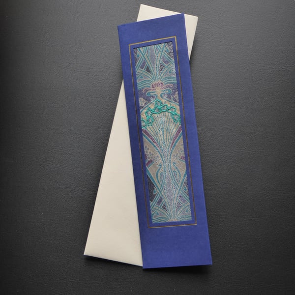 Individually Hand Crafted Textile Blank Bookmark Card