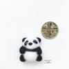 Miniature baby panda, needle felted mascot by Lily Lily Handmade