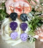 Midnight Skull Cascade Earrings
