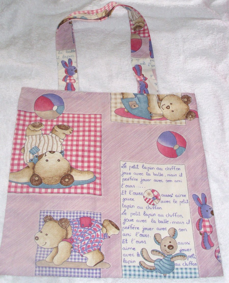 le petit Lapin au chiffon cloth bag