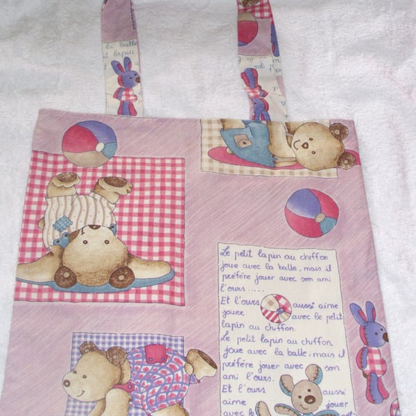 le petit Lapin au chiffon cloth bag