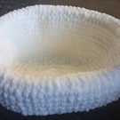 Soft white and fluffy plant pot