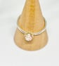 Bi Colour Tourmaline Gold and Silver Ring Handmade - Image 2
