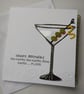 Happy Birthday Martini card with olives  - Image 1