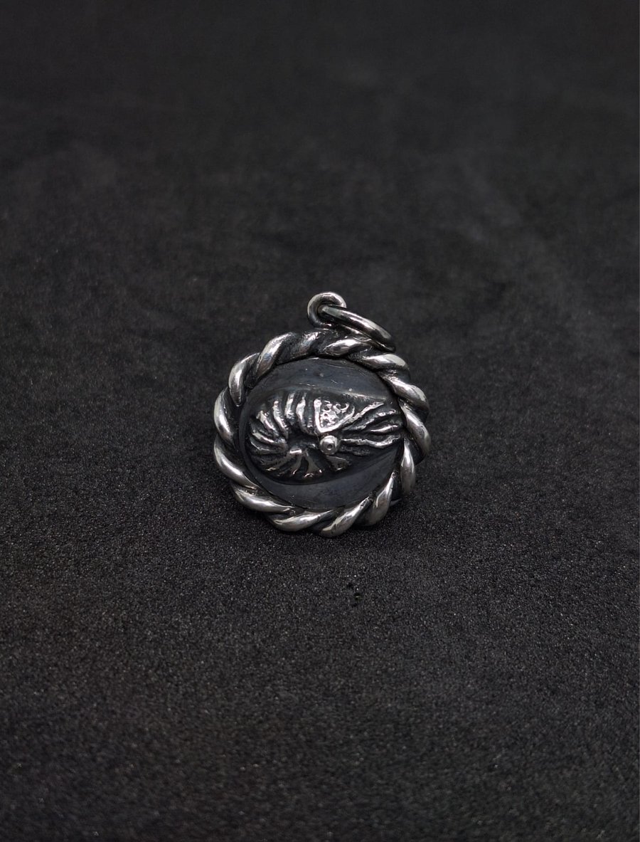 Nautilus Braided Silver Pendant