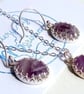 Amethyst Necklace Earrings Jewellery Gift Set Sterling Silver Gemstone - Image 6