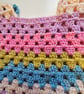 Retro crochet multi coloured vest top - Image 3