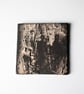 Black Clay Square Tile with Subtle Figure Surface.