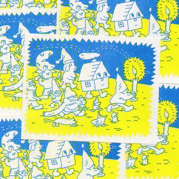 Riso print by bongougobango