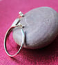 Silver Hoop Stud Earrings - Image 5