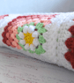 Crochet Daisy Baby Blanket – Peach Granny Squares - Ready to Ship  - Image 10