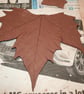 Handmade terracotta ceramic leaf decoration - Image 5