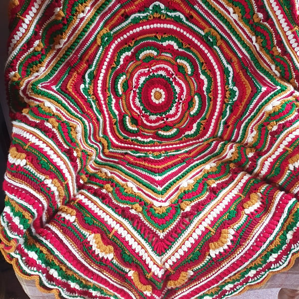 Crochet Blanket, Lapghan, Afghan, Throw. Handmade by me