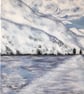 Original Painting of The Pentland Hill's in Winter.   - Image 3