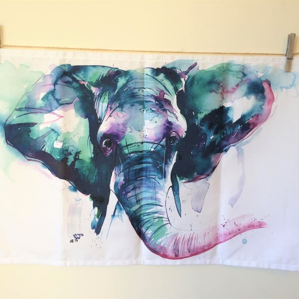 Elephant Tea Towel 