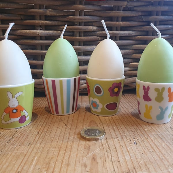 Bright Easter Egg Cup Candle Set