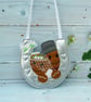  A Lucky Horseshoe Wedding Day Gift Gingerbread Bride & Groom Hanging Ornament