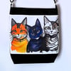 Cat Bag,Cross Body Bag,Handmade bag