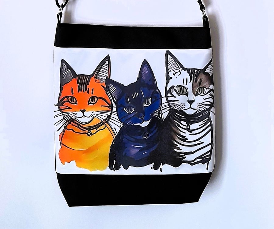 Cat Bag,Cross Body Bag,Handmade bag