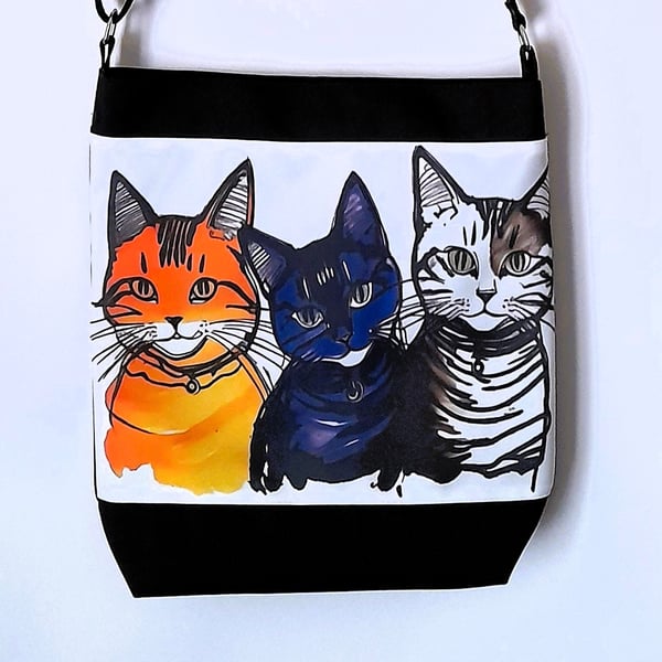 Cat Bag,Cross Body Bag,Handmade bag