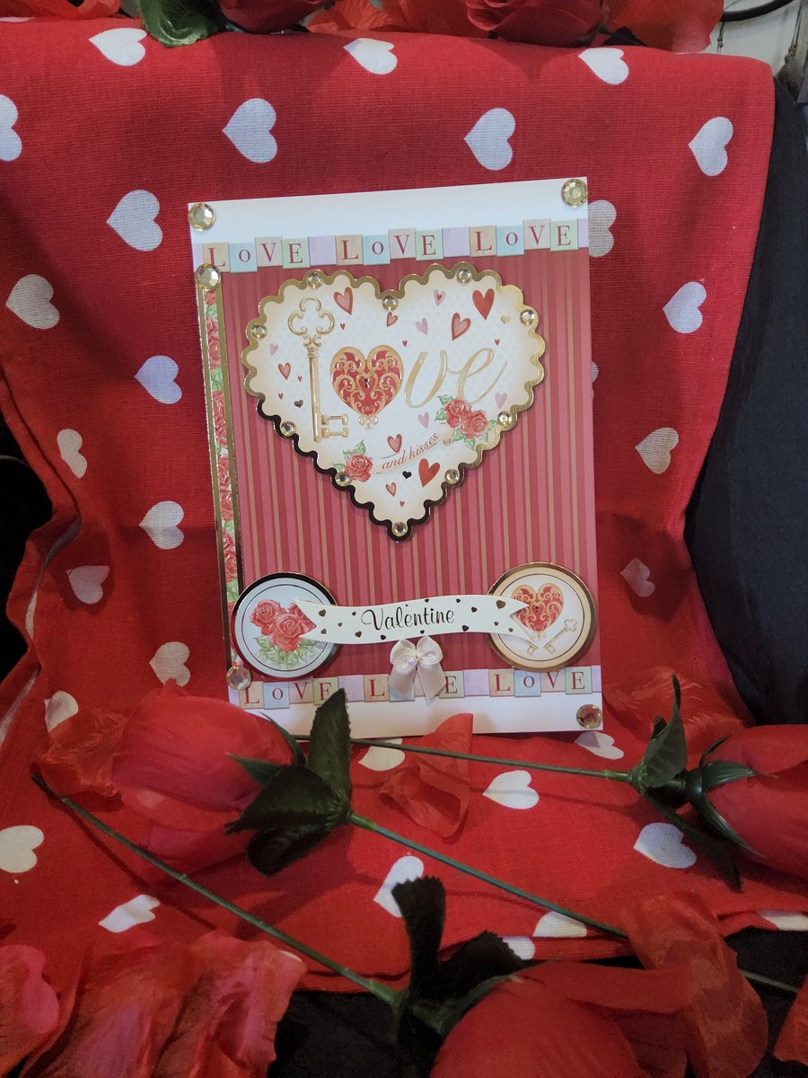 Valentines Greeting Card - Love and Kisses