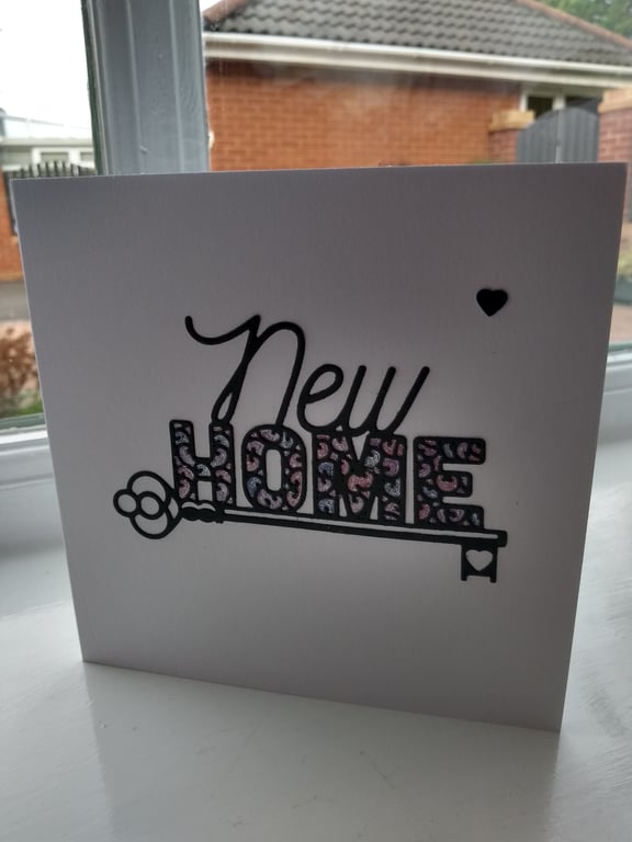 Key to the door new home card