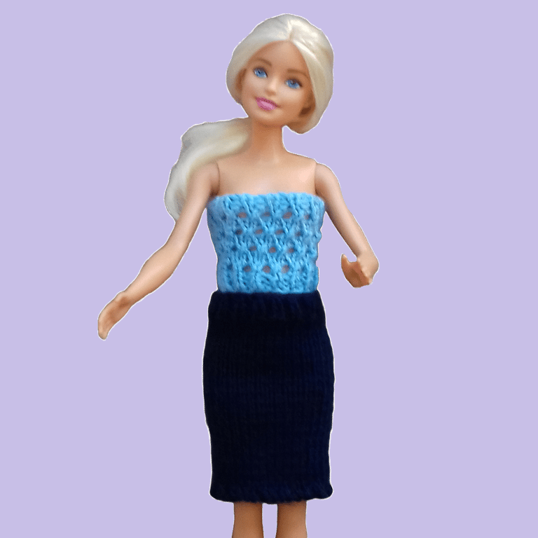 KNITTING PATTERN PDF Tube Skirts for Doll