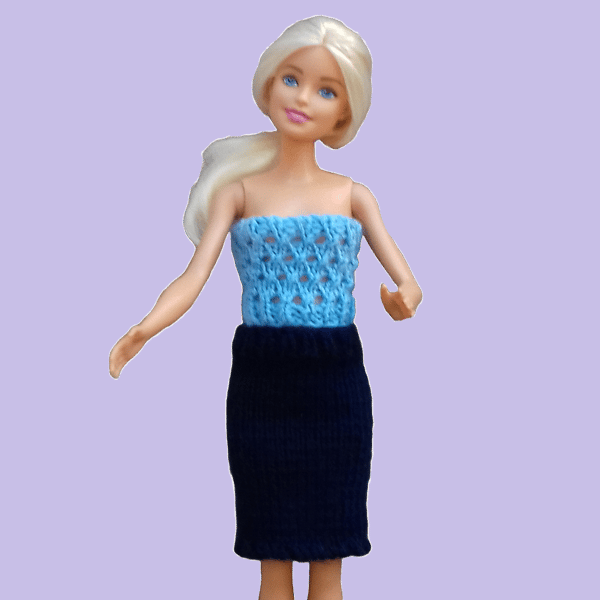 KNITTING PATTERN PDF Tube Skirts for Doll