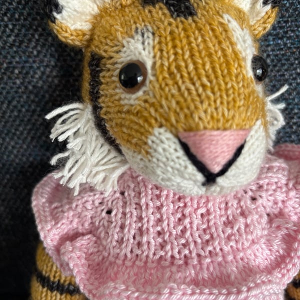 Sophie the tiger from a design by Louise Crowther