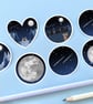 Moon Gazing Hare Die Cut Sticker Pack - Image 3