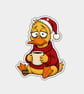 Unique Funny Christmas Gift Tags For Adults, 6pk - Cute Sad Duck Sitting