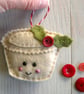 Craft kit, sewing kit, Make Mille the mince pie decoration - Image 3