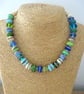 lampwork glass knotted necklace - Image 5