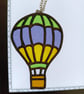 Stained glass hot air balloon small hand crafted  - Image 2