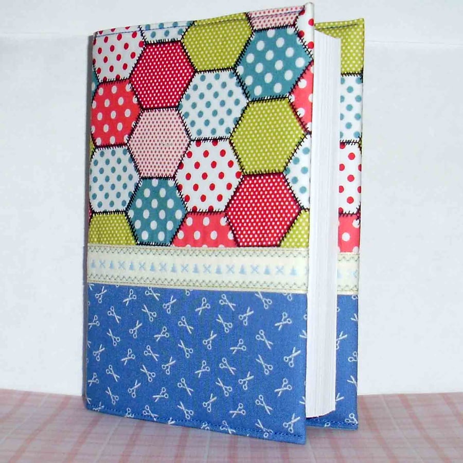 Diary 2015 fabric covered Patchwork and scissors