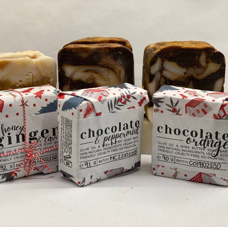 Chocolate Orange, Mint Chocolate, Honey Ginger Folksy