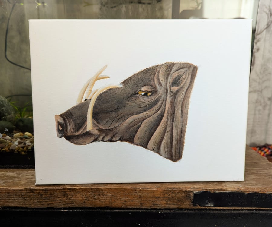 Babirusa Deer-Pig Pig Charity Painting 