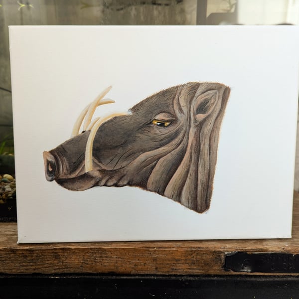 Babirusa Deer-Pig Pig Charity Painting 