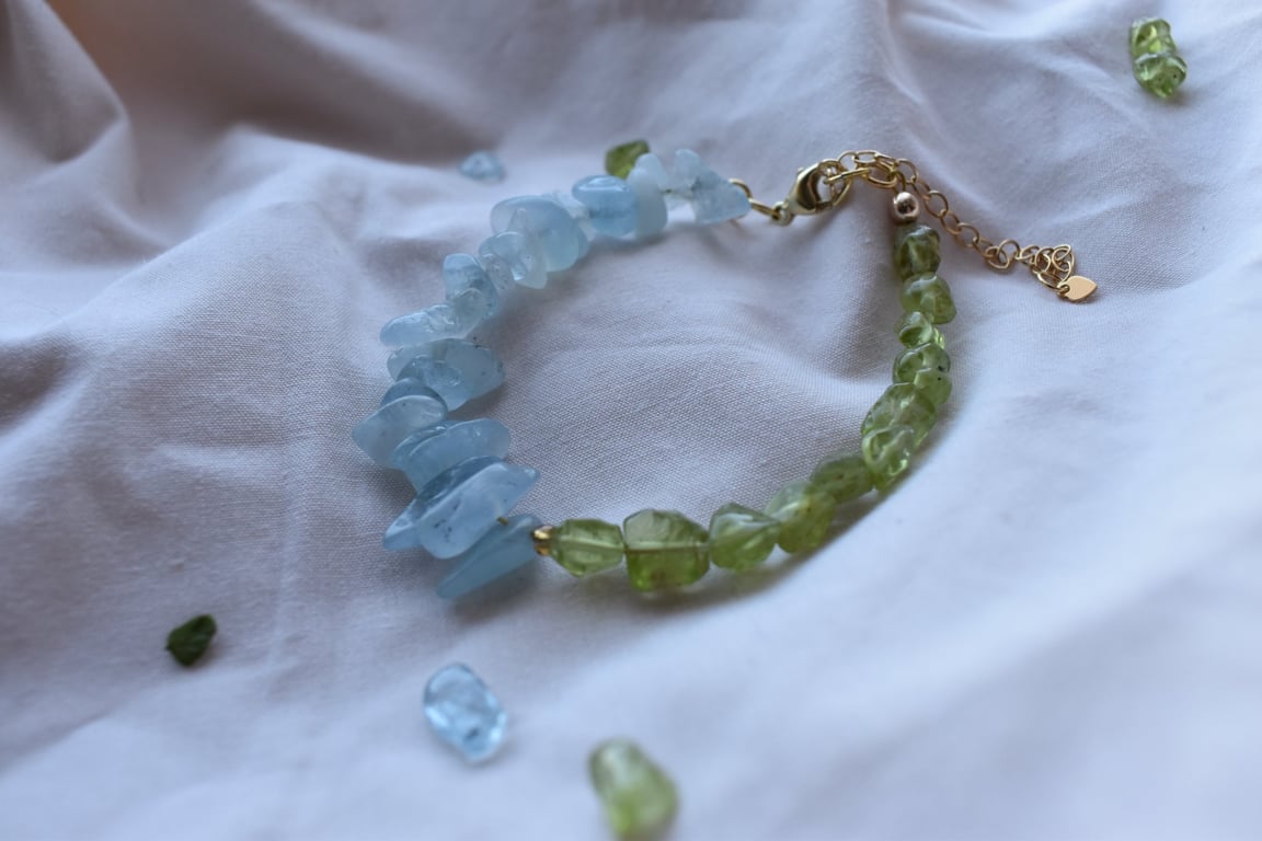 Personalised Two Birthstone Memorial Bracelet