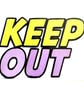 Keep Out Door Sign Plaque