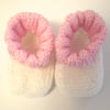 Cute Pink and White Bootees