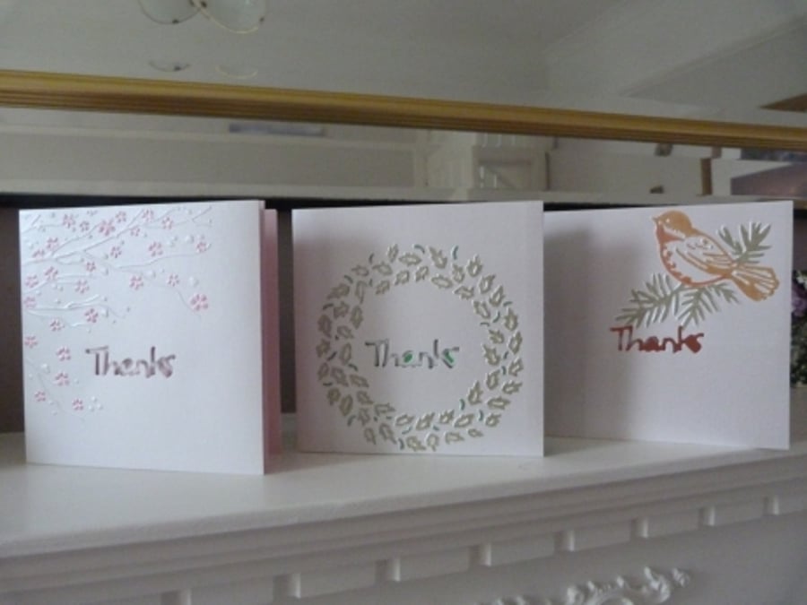 Pack of 3 Assorted Thank You Cards