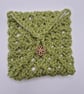 Crochet sunflower purse,  cardholder, wallett - Image 1