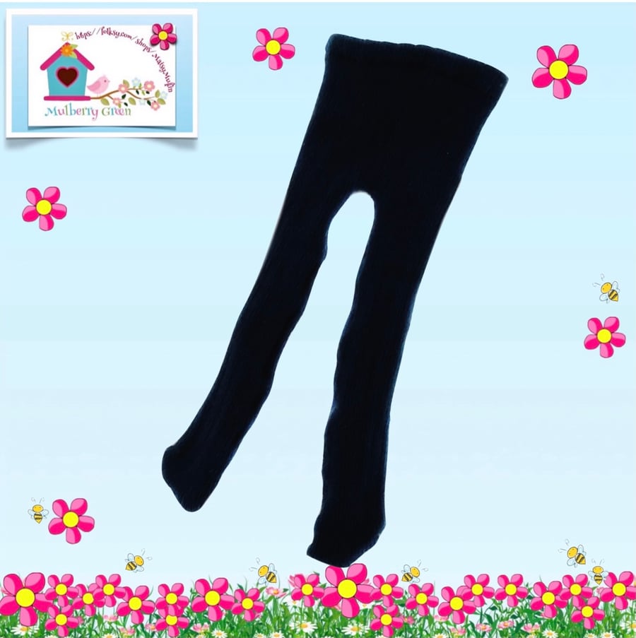 Reserved for Maddie - Navy Cable Tights